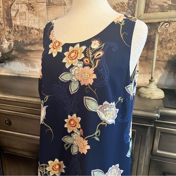 Reversible Floral and Striped Women's Tops size Lg - Picture 2 of 8